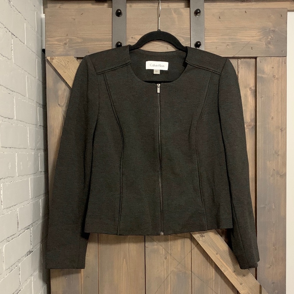 Calvin Klein zip up blazer